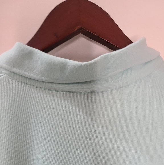Lauren Ralph Lauren Mint Green Cotton Stretch Short Sleeve Polo Top Sz L - Picture 13 of 13